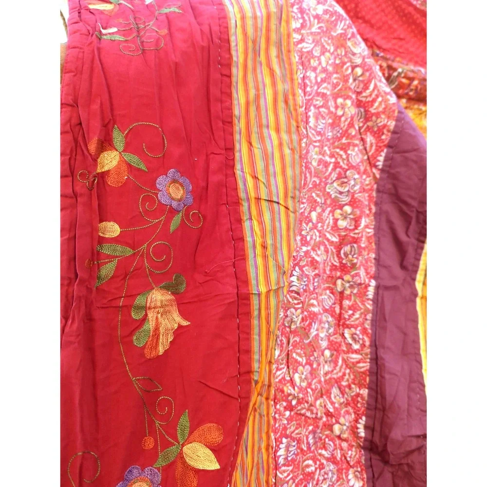 Authentic Vintage Kantha Quilt Throw 80 